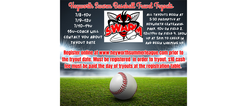 2026 swarm baseball tryouts