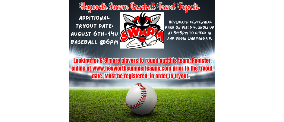 Additional 14U Baseball Tryout 