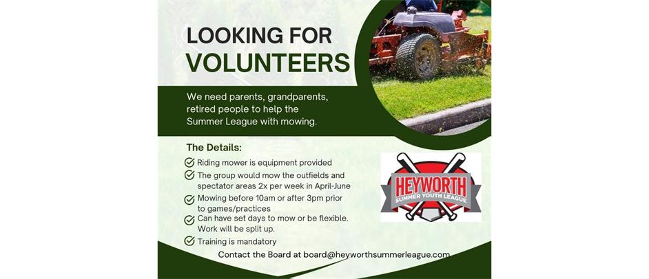 Looking for Volunteers